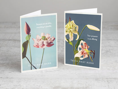 Zen Flowers Note Cards Whole set