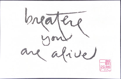 Large Calligraphy Note Card