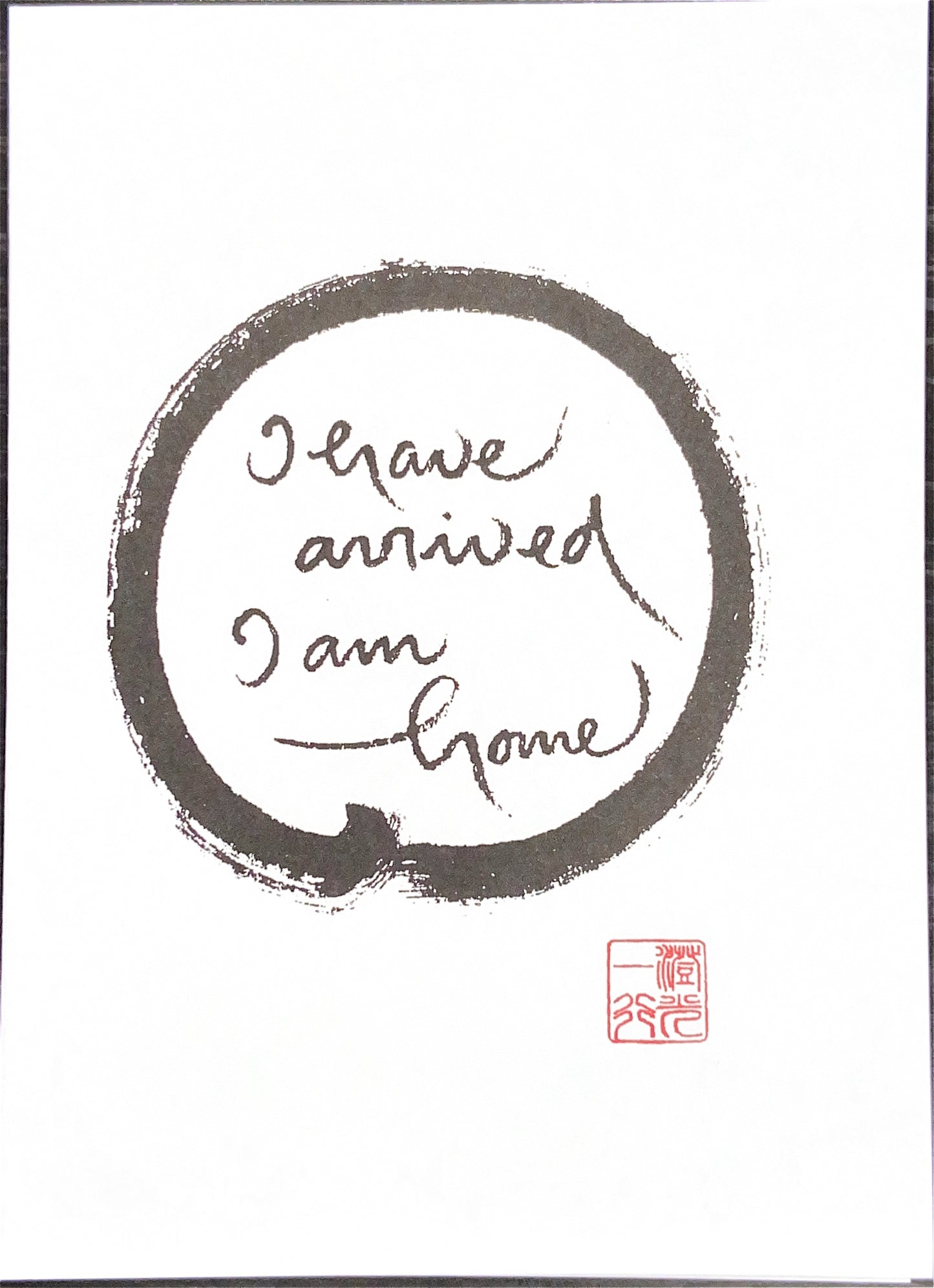 Small Calligraphy Note Card