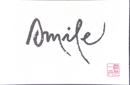Large Calligraphy Note Card