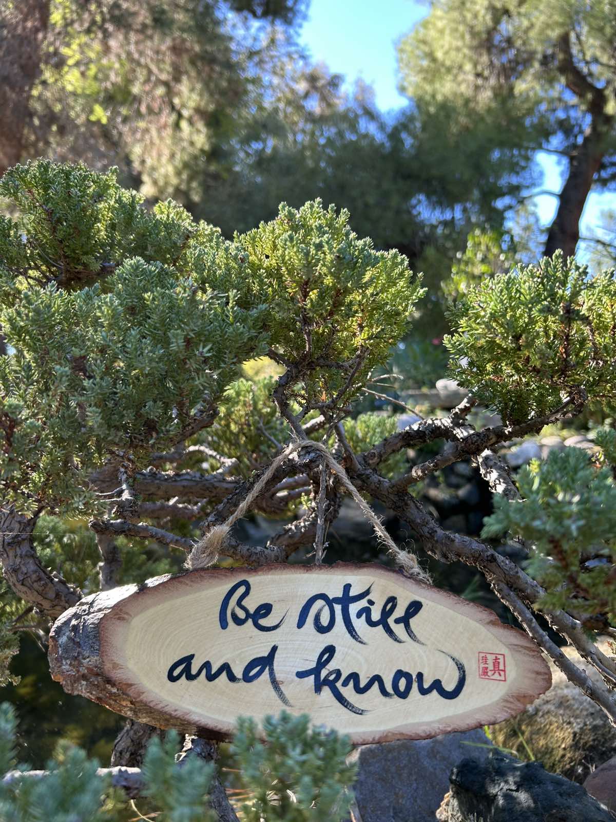 Wood Art with Calligraphy